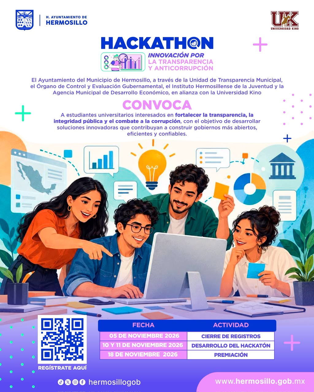 Arranca convocatoria del Hackathon de Innovación por la Transparencia y Anticorrupción